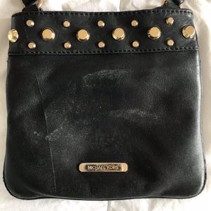 Black studded crossbody bag